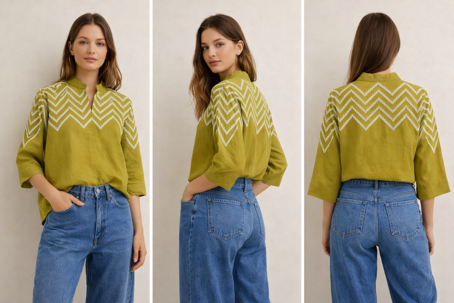 Olive Green Short-Top for Women