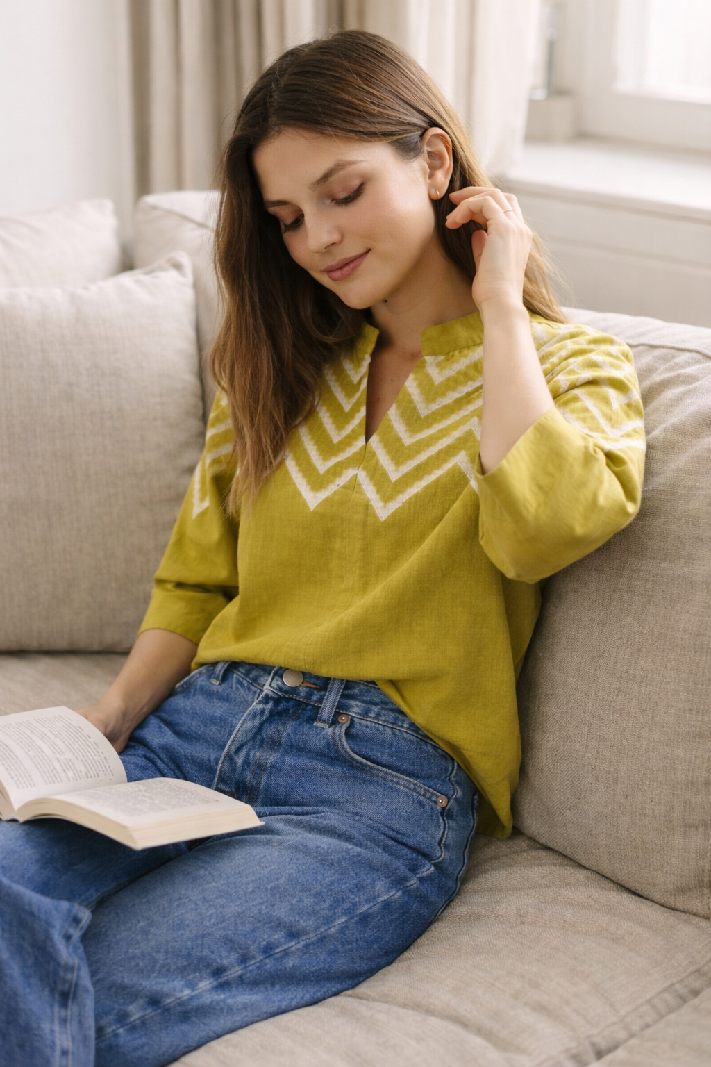 Olive Green Short-Top for Women